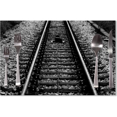 Sablio prostírání Koleje 40x30cm – Zboží Mobilmania