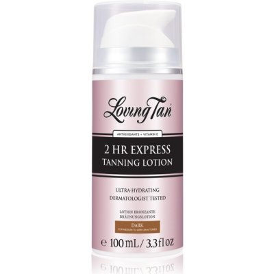 Loving Tan 2 HR Express hydratační samoopalovací mléko odstín Dark 100 ml – Zboží Dáma