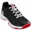 Dětské tenisové boty Wilson Rush Pro JR L - black/white/wilson red