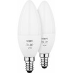 Philips Hue BT LED žárovka E14 5.5W teplá bílá 2 ks chytrá LED žárovka 470 lm 2700 K stmívatelná – Hledejceny.cz