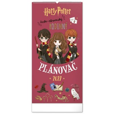 NOTIQUE Nástěnný Rodinný plánovací Harry Potter 21 x 42 cm 2027 – Hledejceny.cz