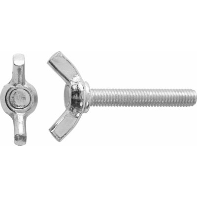 Křídlatý šroub M8 x 40 mm bíle pozinkovaný 6 ks – Zboží Mobilmania