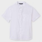 Mayoral chlapecká košile s mao límečkem 6137-41 bílá – Zboží Dáma