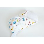 JAN peří Péřová zavinovačka Dráček mušelín autíčka bílá – Hledejceny.cz