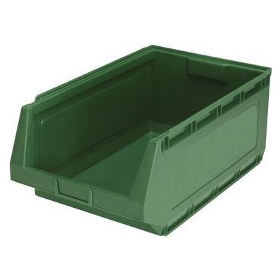 Manutan Plastový box 25 x 36,3 x 58 cm, zelený