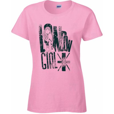 tričko London Girl Fialově rudá – Sleviste.cz