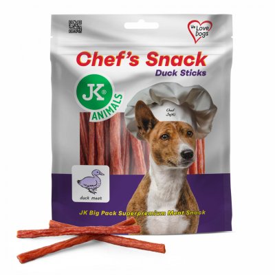 JK ANIMALS Chef's Meat Snack sušené kachní tyčinky 200 g – Zboží Mobilmania