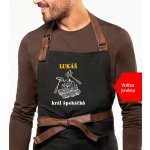 Kariban HobbyTriko Zástěra na grilování se jménem EXCLUSIVE Král špekáčků Černošedá – Hledejceny.cz