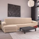 Nueva Textura potah na sedačku s otomanem vlevo Niagara smetanový 200 - 300 cm – Hledejceny.cz
