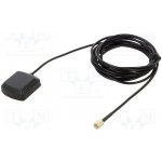 YIC ATGG4336M-SMA-3 Anténa; GNSS,GPS; 3dBi; RHCP; magnetický; 25x25mm; Dél: 3m