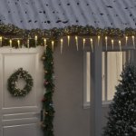 vidaXL Icicle Fairy Lights 100 LED teplá bílá 10 m akrylové PVC – Hledejceny.cz