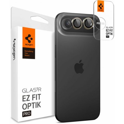 Spigen Glass tR EZ Fit Optik Pro 2 Pack Gold - iPhone Air AGL10131 – Zboží Živě