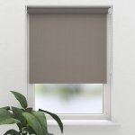 SOLUNA Zatemňovací roleta D6 structure hnědá 230x190 cm – Hledejceny.cz