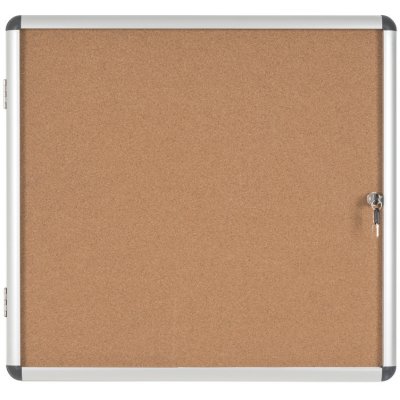 Bi-Office Vnitřní korková informační vitrína, 720 x 674 mm – Zboží Živě