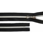 Prima-obchod Spirálový zip se stříbrnými zoubky No 5 délka 10 cm, barva Černá – Hledejceny.cz