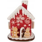 Clayre & Eef Červená keramická dóza perníková chaloupka 22 x 28 cm – Hledejceny.cz