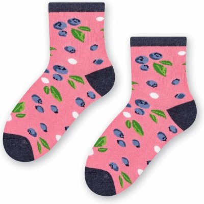 Dívčí ponožky Borůvky růžová