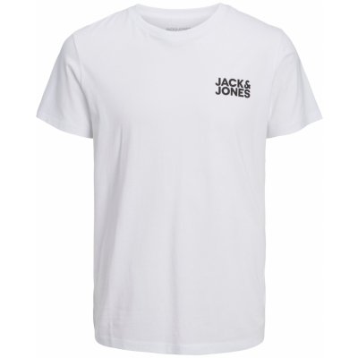 Jack&Jones pánské triko JJECORP 12151955 White Small