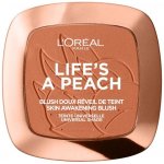 L'Oréal Paris Wake Up & Glow Life’s a Peach tvářenka 01 Peach Addict 9 g – Sleviste.cz