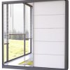 Šatní skříň Idzczak Bella 03 183 cm se zrcadlem a posuvnými dveřmi Stěny šedá / bílá
