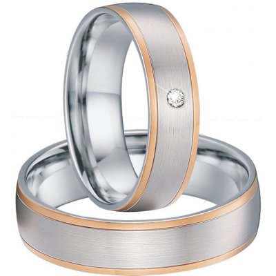 Steel Wedding Snubní prsteny chirurgická ocel SPPL025 – Zboží Mobilmania