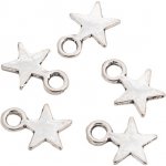 Hvězdička 5ks plná stříbrná – Zboží Dáma