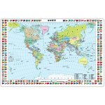 Stolní psací podložka mapa Svět 67x44 cm – Zboží Mobilmania