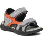 Geox J Vaniett Boy J455XC 015CE C0036 Grey/Orange – Zboží Mobilmania