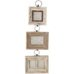 3ks závěsný dřevěný fotorámeček – 10x10 / 10x15 / 7x9 cm (2) – Zboží Živě