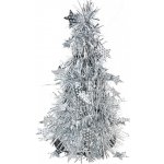Clayre & Eef Stříbrná vánoční dekorace vánoční stromeček S Ø 12*25 cm – Hledejceny.cz