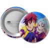 Špendlík a zavírací špendlík No Game No Life Placka Shiro a Sora - 50 mm