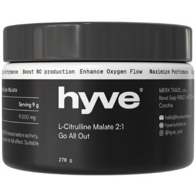 hyve 100 L-Citruline Maláte 2:1 270 g – Zbozi.Blesk.cz
