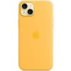 Pouzdro a kryt na mobilní telefon Apple Apple iPhone 15+ Silicone Case with MS - Sunshine MWNF3ZM/A
