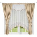 Fliying Dekorační sada záclon se závěsem L 595 béžová/bílá 400x160 cm – Hledejceny.cz