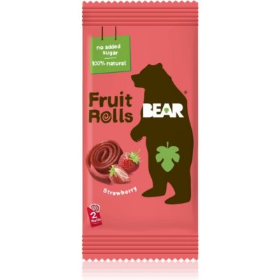 BEAR Fruit Rolls Strawberry sušené ovoce 20 g – Zboží Mobilmania