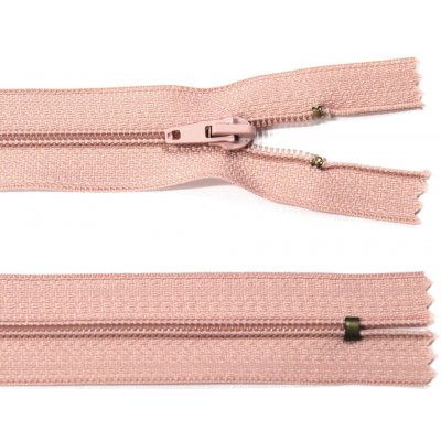 Spirálový zip no.3 nerozepínací 22cm - více barev color: 741 starorůžová – Hledejceny.cz