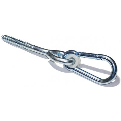 Hák houpačkový kyvný s karabinou, 10,6x280mm, Zn – Zboží Mobilmania