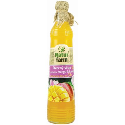 NaturFarm Sirup mango lotosový květ 33% 0,7 l