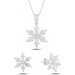Olivie stříbrná sada SNĚHOVÁ VLOČKA 5230 – Zboží Dáma Olivie stříbrná sada SNĚHOVÁ VLOČKA 5230 – Zboží Dáma