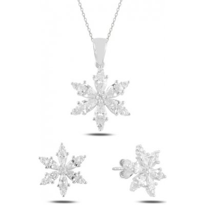 Olivie stříbrná sada SNĚHOVÁ VLOČKA 5230 – Zboží Dáma Olivie stříbrná sada SNĚHOVÁ VLOČKA 5230 – Zboží Dáma