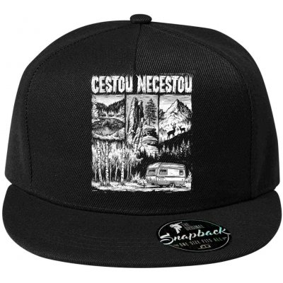 Kšiltovka Cestou necestou, V1 bílý tisk 5P RAP, dárek – Hledejceny.cz