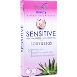 Victoria Beauty Sensitive depilační voskové pásky na tělo a nohy 20 ks – Zboží Mobilmania