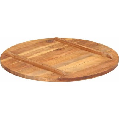 Omaxi 793245 Stolní deska masivní akáciové dřevo kulatá 25–27 mm 80 cm – Zboží Dáma
