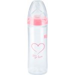 NUK NEW CLASSIC láhev LOVE PP 250ml,SI,V2,M růžová – Hledejceny.cz