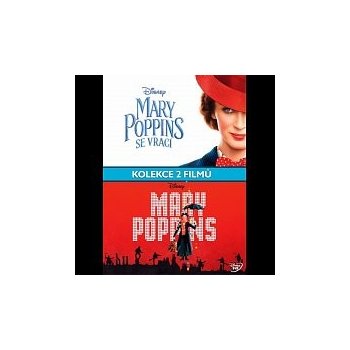 Mary Poppins + Marry Poppins se vrací / Kolekce 3D BD DVD