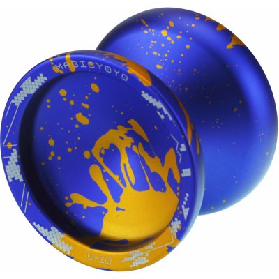 Magicyoyo YoYo V10 na Fingerspin Tmavá modrá + zlatá – Zboží Dáma