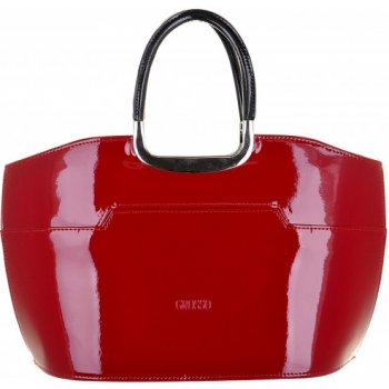 Grosso elegantní červená lakovaná kabelka do ruky S5