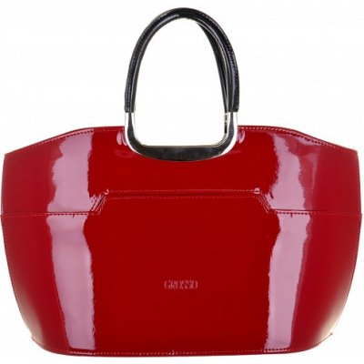 Grosso elegantní červená lakovaná kabelka do ruky S5