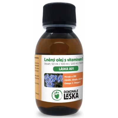 Dokonalá láska LÁSKA A01 Lněný olej s vitaminem E 500 ml – Hledejceny.cz