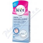 Veet voskové pásky s proužkem na obličej pro ciltivou pleť 20 ks – Zboží Dáma